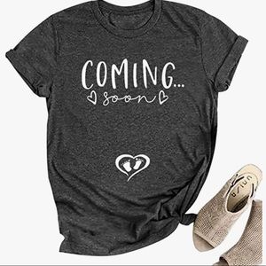 Pregnancy Announcement “Coming Soon” T-shirt